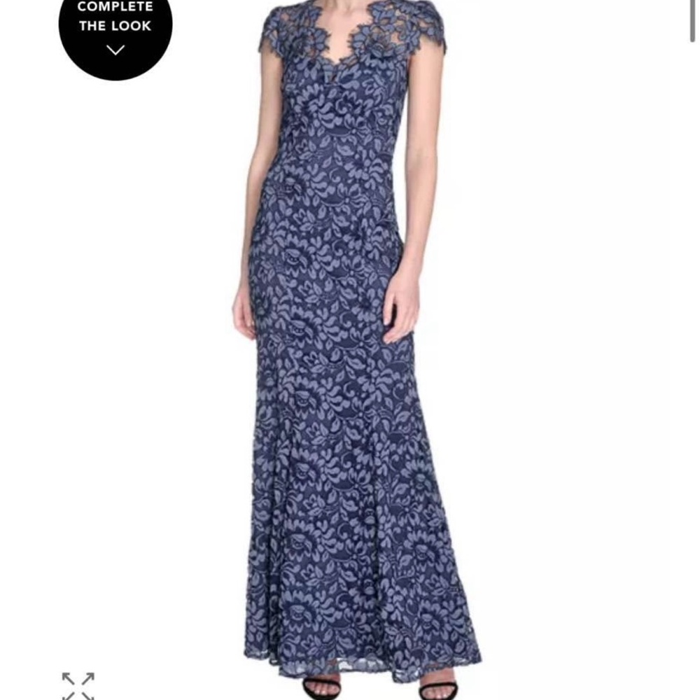 Eliza J Navy Lace Maxi Dress